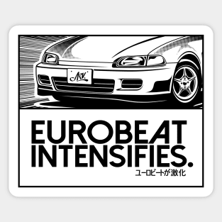 EUROBEAT INTENSIFIES - Civic EG / SR3 Sticker